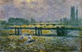 Charing Cross Bridge Réflexions sur la Tamise Claude Monet